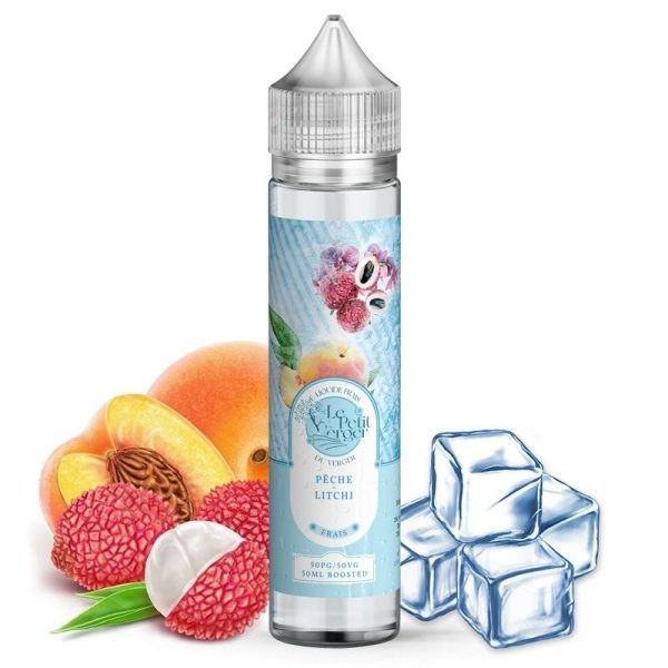 E-liquide Pêche - Litchi Frais 50 ml Le petit verger