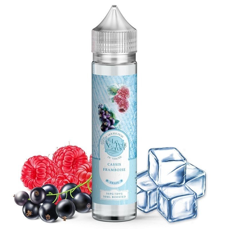 E-liquide Cassis - Framboise Frais 50 ml Le petit verger