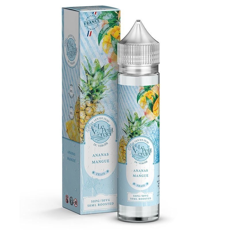 E-liquide Ananas - Mangue Frais 50 ml Le petit verger