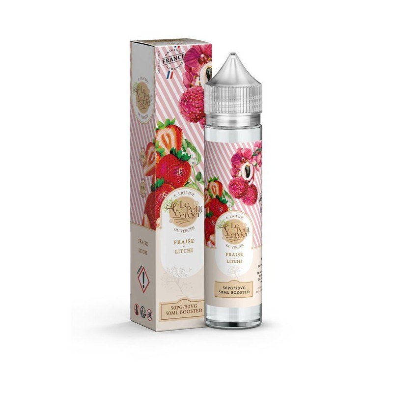 E-liquide Fraise – Litchi 50 ml Le petit verger