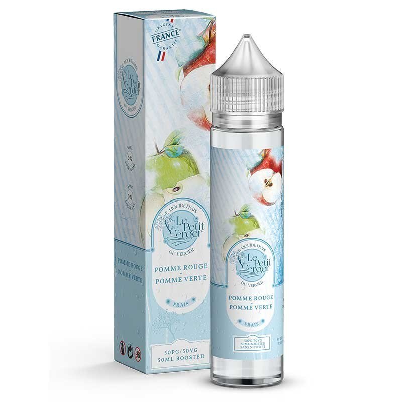 E-liquide Pomme rouge - Pomme verte Frais 50 ml Le petit verger